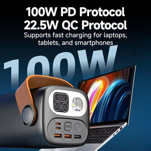 Портативный внешний аккумулятор ZUZG с индивидуальным логотипом, 100 Вт + 22,5 Вт PD+QC, тройной USB-порт, LED-дисплей, выход Type-C, быстрая зарядка, 60000 мАч - Product Image 2