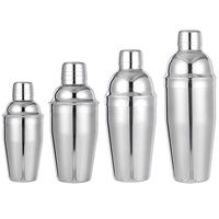 Camol 스테인리스 칵테일 쉐이커 750ml 바텐더 믹싱컵 스트레이너 포함