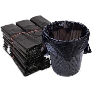 Household Trash Bags 32x52cm Black M Size Thickened For <b>Kitchen</b> Use 8L 10L Capacity <b>Plastic</b> Garbage Bags - Product Image 2
