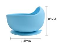 Ensemble de vaisselle pour enfants en silicone résistant à la chaleur, sans BPA, écologique, antidérapant, avec ventouse, bol, cuillère, incassable, pour l'alimentation des tout-petits
