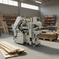 Machine à raboter et à profiler le bois motorisée à quatre côtés, haute efficacité, haute précision, 21,25 kW, 380 V, vitesse d'alimentation 25 m/min