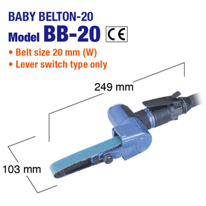 <span class=keywords><strong>Ponceuse</strong></span> à bande pneumatique originale Nitto BB-20, 20 mm, machine de ponçage pneumatique portative, solution de polissage de métal à haute vitesse - Product Image 1