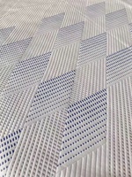Tissu jacquard en polyester filé de qualité garantie pour matelas