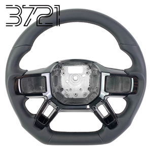 Volante Interior de Fibra de Carbono Forjado LED para Land Rover Defender 90 110 130 L663 2020-2024 - Product Image 1