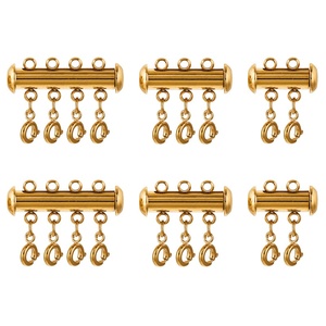 Cierre de resorte magnético de acero inoxidable, Conector de cierre de langosta, tubo de cierre en capas para hacer collar, pulsera - Product Image 2