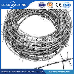 Alambre de púas de alta seguridad para cercas, doble espiral, galvanizado en caliente, bobina de alambre de hierro de 2 y 4 puntas, protección de aislamiento tipo cuchilla - Product Image 3