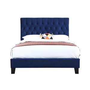 DB Wallace & Bay Luma Blue <b>Queen</b> <b>Size</b> Upholstered <b>Bed</b> Elegant Soft <b>Bed</b> <b>with</b> <b>Storage</b> for Home Use - Product Image 2