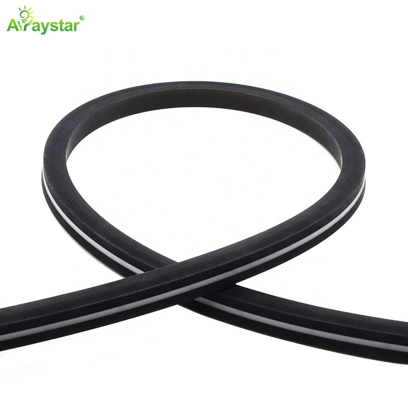 Black Neon Strip Top Bend 13*13mm 12/24V DC LED Light 180 LEDs/m 14.4 W/m 2700K/3000K/4000K/6500K Neon Strip Light Dotless