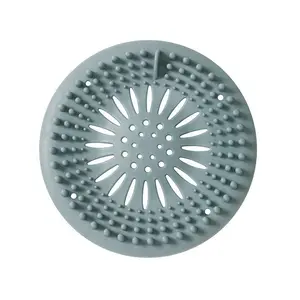 Mutfak lavabo süzgeci banyo duş banyo stoper tahliye kapağı saç tuzak filtresi mutfak yuvarlak silikon drenaj saç Catcher