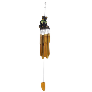 Campanelli a Vento in Resina e Bambù con Logo Personalizzato HF, Nuovo Stile, Decorazione da Appendere per <span class=keywords><strong>Giardino</strong></span>, Cortile e Casa - Product Image 1