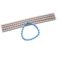 Moule en Silicone en pâte de gomme naturelle, perles et chaîne en Fondant, outils de décoration de gâteaux
