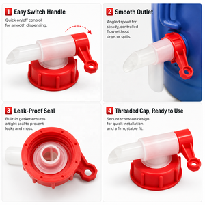 Válvula de Bola Manual de Plástico OEM Personalizable <span class=keywords><strong>Aeroflow</strong></span> de 61 mm para Aplicaciones Generales con Base de Agua - Product Image 3
