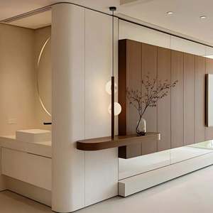 Armoire à couverts en bois blanc de luxe moderne pour hôtel, maison, personnalisable, vente directe du fabricant pour cuisine, salle à manger, salon - Product Image 1