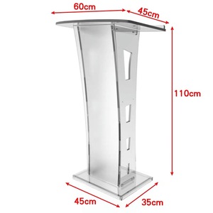 Pupitres d'église modernes en acrylique transparent de haute qualité, sur mesure, vente en gros, pour écoles et églises - Product Image 1