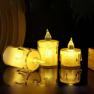 NGHỆ THUẬT LED NẾN vương miện nhà kỳ nghỉ trang trí nội thất nhựa ổn định ánh sáng tốt nghiệp đám cưới giáng sinh năm mới bữa tiệc tối cà phê - Product Image 3