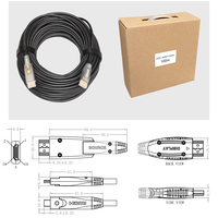 Câble HDMI détachable 8K 60Hz 120Hz dans le mur double connecteurs moniteur projecteur théâtre HDMI 2.1 AOC câble à fibre optique