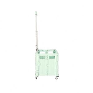 Foldable Plastic Storage <b>Box</b> with Swivel Wheels <b>for</b> Outdoor <b>Camping</b> Picnic Supermarket Shopping Package Pickup-Factory Wholesale - Product Image 5