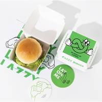 Emballage alimentaire jetable personnalisé en papier kraft brun de qualité alimentaire, écologique, avec laminage mat et gaufrage, pour emporter