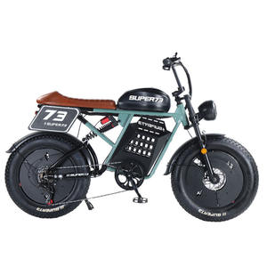 Bicicleta de montaña eléctrica 250W Motor sin escobillas 48V Marco de acero de alto carbono 30-50 km/h Velocidad máxima 31-60km Freno de disco de rango - Product Image 1