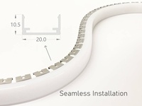 Lampu Strip LED Neon Fleksibel CCT Tunable IP68 Tahan Hujan Luar Ruangan 24V USB untuk Villa, Gedung, Taman, Menara Pencakar Langit