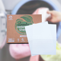 Vente chaude Feuilles De Nettoyage À Domicile Bandes De Lavage Biodégradables Détergent À Lessive Organique Feuilles Comprimés