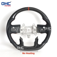 Volant en fibre de carbone véritable pour Dodge Ram 1500 2019+ avec ou sans chauffage, sans palettes de commande, en stock aux États-Unis