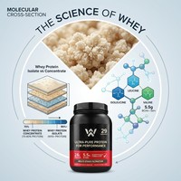 Poudre de protéines de lactosérum de haute pureté, complément nutritionnel sportif, prix d'usine en gros