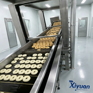 Friteuse à beignets électrique chauffante à retournement automatique, 5000 pièces par heure, pour usine <span class=keywords><strong>de</strong></span> snacks commerciale - Product Image 1