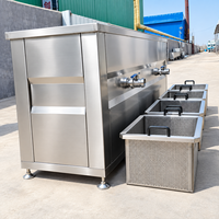 Friteuse semi-automatique professionnelle en acier inoxydable pour frites, poulet frit et anneaux d'oignon
