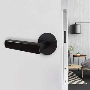 Cerradura Inteligente Americana de Bajo Precio al por Mayor, Cable USB de Alimentación de Emergencia, Cerradura Inteligente para Puerta con Huella Dactilar Negra - Product Image 5