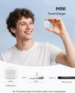 เครื่องชาร์จแปรงสีฟันไฟฟ้าแบบพกพาขนาดเล็ก USB-C ใช้ได้กับ <span class=keywords><strong>Oral</strong></span> <span class=keywords><strong>B</strong></span> <span class=keywords><strong>Pro</strong></span>/iO/D แบบเหนี่ยวนำ ฐานชาร์จแบบพกพาขนาดเล็ก ชนิด Type C (สีขาว) - Product Image 3