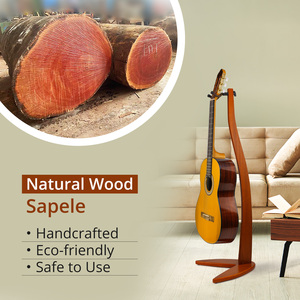 Supporto per chitarra elettrica acustica in legno originale fatto a mano - Product Image 5