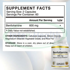 Ausreson salute del cervello integratore 600mg vitamina B1 Capsule benfotiamina - Product Image 2