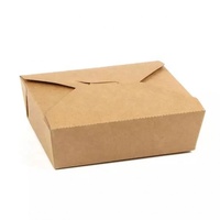 Boîte d'emballage en papier kraft de qualité alimentaire, boîte d'emballage alimentaire, fenêtre jetable, boîte en papier Kraft de restauration rapide