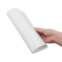 Pour verre métal sans bordure gauche toboggan décalcomanie feuilles de transfert pour tasses en céramique Film gratuit Laser Transparent eau décalcomanie papier