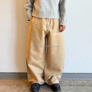 Custom Designer Oversized Wide Leg Pants 100% Cotton Canvas Trousers Casual Wear Men Baggy <b>Duck</b> Canvas Pants - Product Image 2