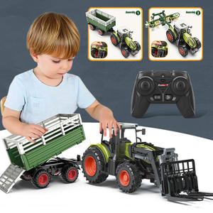 Tracteur Électrique 6 Canaux en Plastique pour Enfants, Modèle Grand Camion Agricole, Récolteuse, Fertiliseur et Chargeur Jouet - Product Image 3