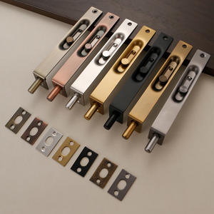 กลอนประตูแบบกด-ดึง ขนาด 4-12 นิ้ว รูปตัว L แบบซ่อน  พร้อมสลักแบบฝัง  สำหรับประตูนิรภัย - Product Image 2