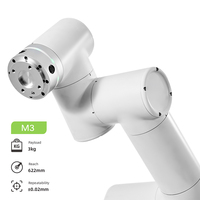 Lengan Robot Kolaboratif 6 Axis dengan Jangkauan 622mm, Beban Angkut 3kg, Robot Lengan untuk Pengambilan dan Pelepasan, Penggunaan Mudah, Otomatisasi Multi-Tugas