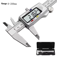 Outil de mesure de haute qualité, calibre numérique en acier inoxydable 0-150 mm/200 mm/300 mm, instrument de mesure, calibre à vernier en plastique