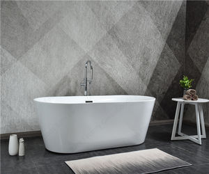 Adyce 2021 — petite salle de bain en résine acrylique, style ovale, pour une personne, baignoire autoportante, hôtel <span class=keywords><strong>londres</strong></span>, 1400X700 - Product Image 5