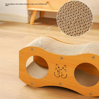 Prix d'usine Maison pour chat en carton ondulé double couche de luxe moderne, accessoires de jeu durables pour Noël