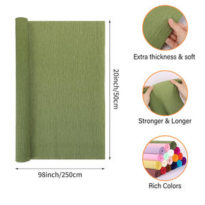 Colorato Crepe Rotolo di <span class=keywords><strong>Carta</strong></span> Fadeless Crepe di <span class=keywords><strong>Carta</strong></span> Per La Lavorazione - Product Image 2