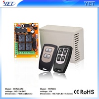 Télécommande universelle CE ROHS 433 MHz à code tournant pour porte de garage automatique, volet roulant YET005