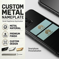 Electroformed Nickel Thin Label Metal Sticker Nameplate for Mobile Phone Computer Home Appliance
