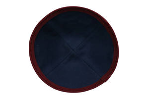 โรงงานอี้ห่าวอี้ ขายส่งหมวกยาร์มุลกาแบบกำมะหยี่สำหรับชาวยิว คิปปาห์ ยามากะ สำหรับผู้ชายและเด็ก พร้อมปักโลโก้ - Product Image 6