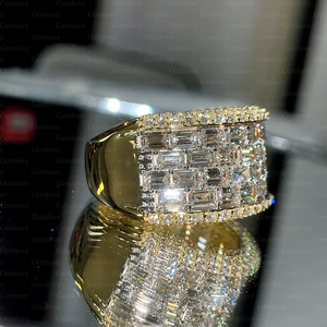 GEMLOVE Classic women <b>Ring</b> 18K Gold 4.96 Carat Lab-Grown Diamond <b>Ring</b> Exquisite Jewellery Anniversary Gift - Product Image 3