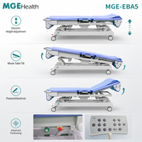 Table d'examen médical multifonctionnelle à ultrasons électrique pour usage hospitalier, avec glissière longitudinale, élévation de la taille et batterie de secours intégrée