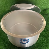 Marmite à soupe en alliage d'aluminium de style occidental, tailles extra-larges 55-60-67 cm, compatible avec les cuisinières à gaz, couvercle plat, usage commercial