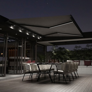 Cả Cạnh Tranh Tỷ Lệ Nhiệm Vụ Nặng Nề Tường Bản Lề Nhôm Đầy Đủ Băng Cơ Giới Mái Hiên Có Thể Thu Vào Đầy Đủ Băng Dù Để Che Nắng - Product Image 2